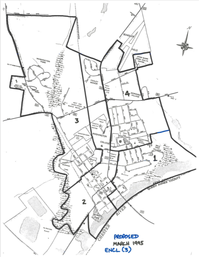 Adopted Chestertown Ward Map 1995 