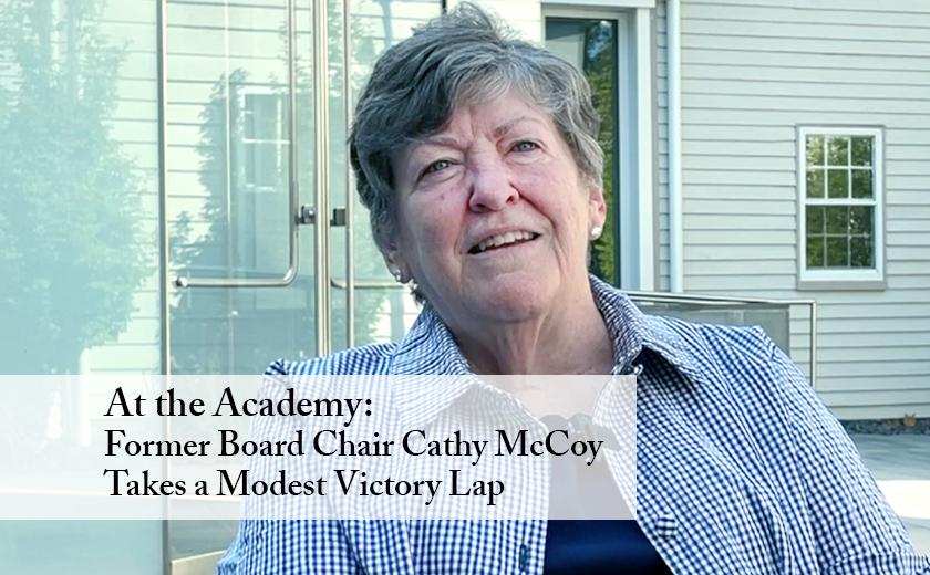 At The Academy Former Board Chair Cathy Mccoy Takes A Modest Victory Lap 